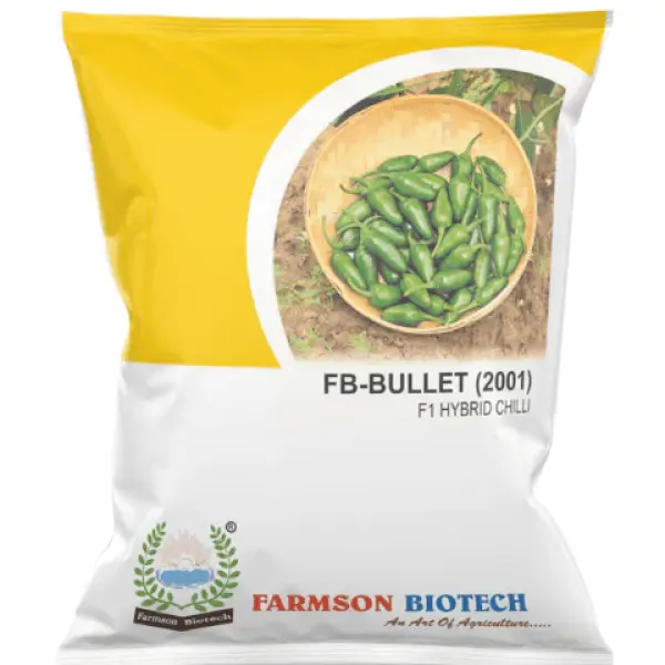 FARMSON BULLET (2001) F1 HYBRID CHILLI SEEDS (BIRD EYE OR BULLET TYPE)