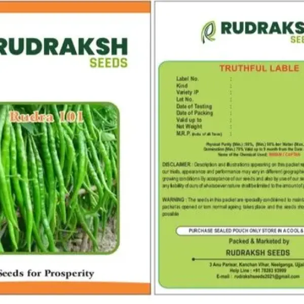 RUDRAKSH F1 RUDRA 101 CHILLI (GREEN) SEEDS